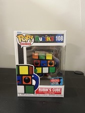 Retro Toys Rubiks Cube NYCC 2022 Exc Funko Pop #108 w Protector 