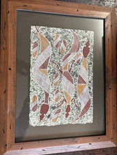 Original Aboriginal Art "Spirit Figures" By Wesley Nganjmirra