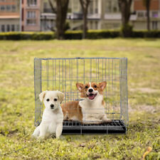 Dog Cage Puppy Training Crate Cat Carrier Rabbit Supplies Pet Carrier S-XXXL