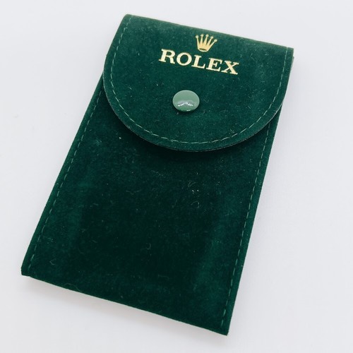 Rolex green velvet wristwatch - green,