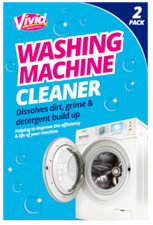 2 Pack WASHING MACHINE CLEANER POWDER Removes Clean Grime Dirt Sterilise Protect
