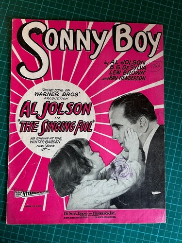 Sonny boy jolson sheet - sonny, al