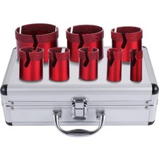 VEVOR 8PCS Diamond Hole Saw Tile Drill Bits Set Professional Cutting 20-68mm