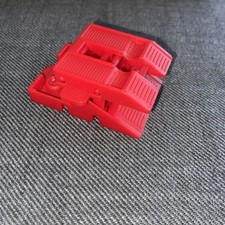 Vintage MICRO MACHINES Galoob MONSTER TRUCK Red GARAGE LIFT / RAMP Set