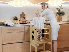 Kids Wooden Step Up Kitchen