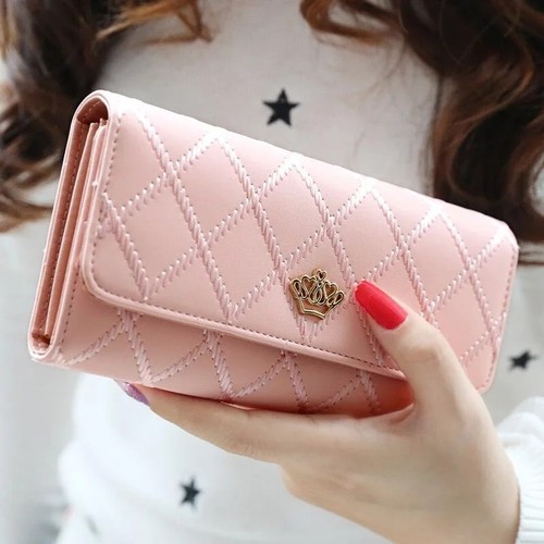 Ladies long wallet - wallet, leather