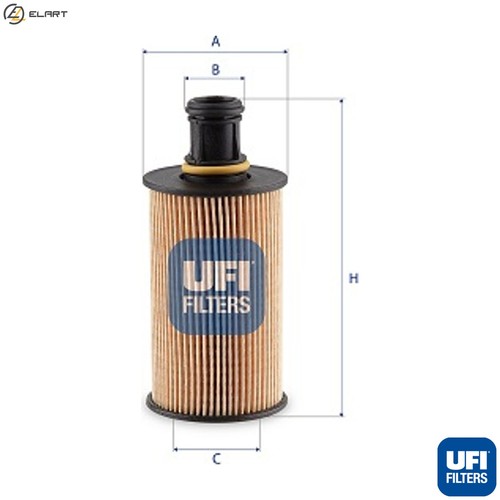 Oil filter 290 - filter, 25.290.00