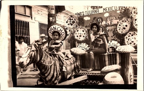Rppc mother son - mother/son, fiesta
