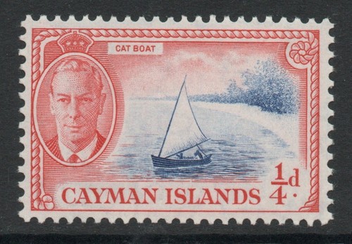Cayman islands 1950 bright - cayman, ¼d