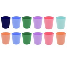 Plastic Tumblers Cups Drinking Reusable Colourful Party Picnic BBQ Kids 6 Pack