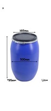 Plastic Barrel Butt 120 125 Litre Clamp Ring Water Storage Container Alotment