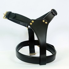 LEATHER PLAIN DOG HARNESS