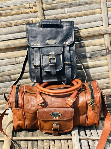 Leather gym travel - leather,
