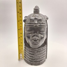 Hand carved resin Ebony Benin
