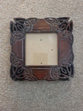 Photo Frame ISLANDCRAFT Celtic Wood Carvings 4 X4 Picture Frame