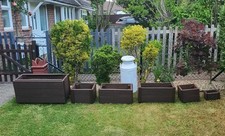 Deluxe Handmade Wooden Planters  Rust Proof  Fixings Lined Weatherproof Finish