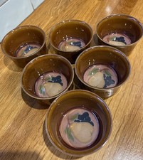 Vintage Set Of 6 Denby Pottery