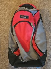 Member's London Backpack with Wheels and Handle (Black And Red)