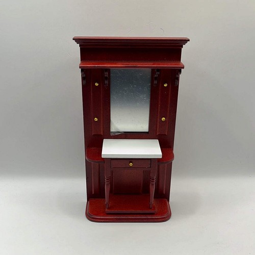 Dolls house mahogany hall - dolls,