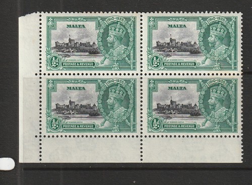 Malta 1935 silver jubilee - malta, 1/2d