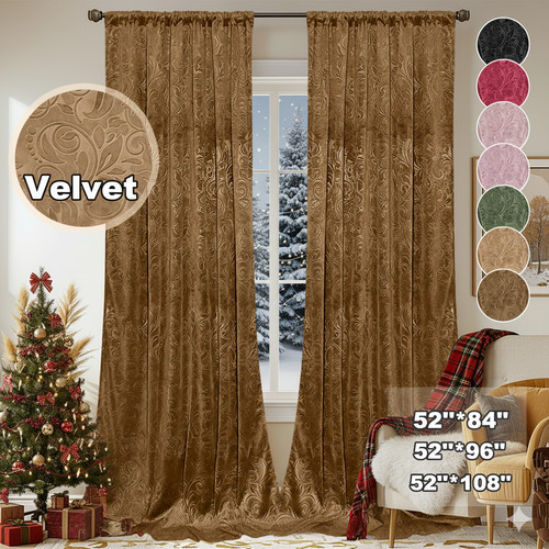 Luxury crushed velvet curtains - luxury,