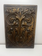 Vintage Wooden Carved Panel