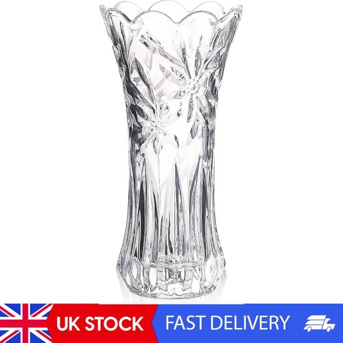 30cm tall crystal flower vase - 30cm,