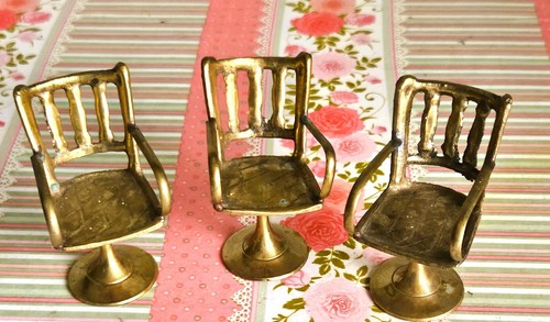 Vintage doll house brass - doll,