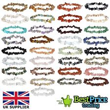 Natural Chip Bead Crystal Healing Chakra Gemstone Bracelet Protection Gem Stone