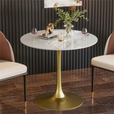 Marble round dining table - round,