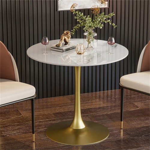 Marble round dining table - marble,