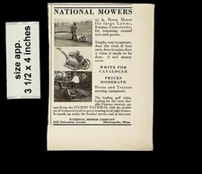 1925 National Mowers Lawn Mower Vintage Print ad 14837