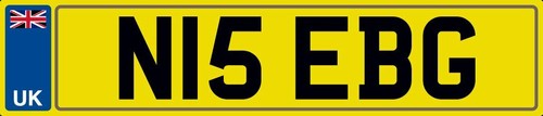 Nice initials number plate - nice,