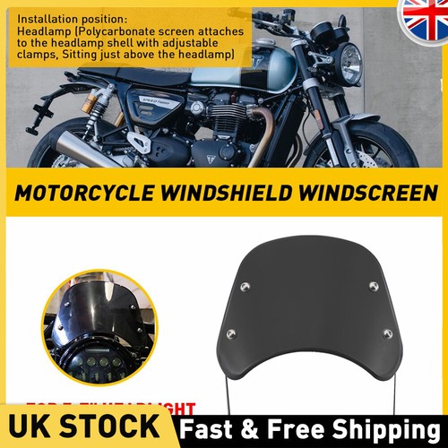 Motorcycle front windshield - front,