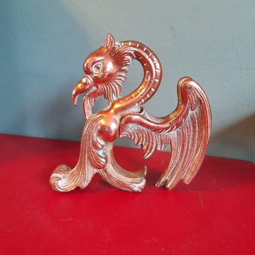 Edwardian solid copper griffin - edwardian,