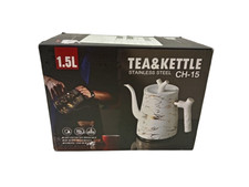 1.5L Stainless Steel Tea Kettle CH-15 Anti-Scald Insulated Handle Opened Unused 