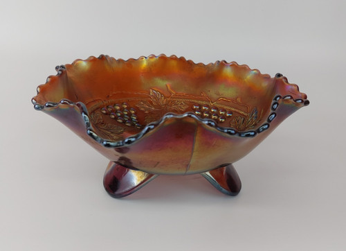 Vintage glass bowl grape - vintage,