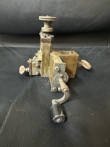 Antique brass microtome - antique,