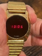 Vintage 1970's Timex Red Led