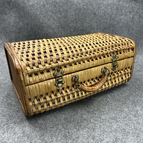 Vintage wicker rattan - vintage, case