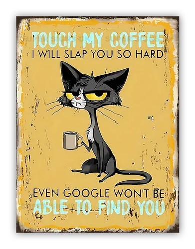 Funny cat coffee - &,