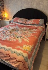 NEXT Stella navy blue velvet bed frame