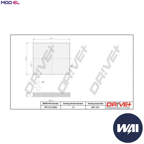 Filter cabin air - filter,