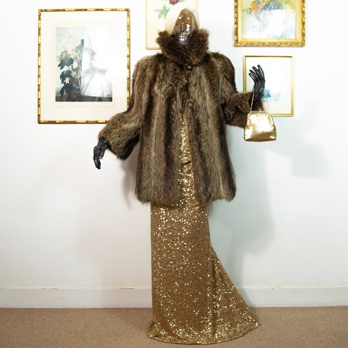 Vintage 1970s raccoon fur coat - vintage,