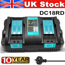 For Makita DC18RD 240V 18V LXT LI-ION Twin Port Rapid Battery Charger Dual Port