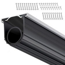 Uimoso Garage Door Seals Bottom Rubber with Track Retainer 16ft 5/16 inch T-end