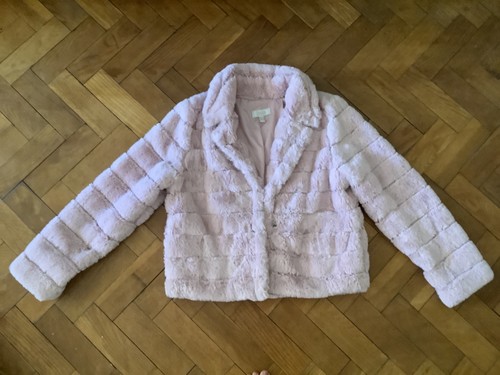 Pink faux fur jacket - pink, by