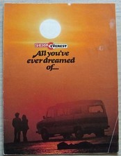 LEYLAND SHERPA EVEREST MOTOR CARAVAN Sales Brochure 1976