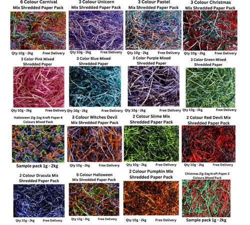 Coloured shredded paper - paper, 16