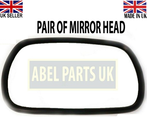 Mirror head pair curved - pair, (curved